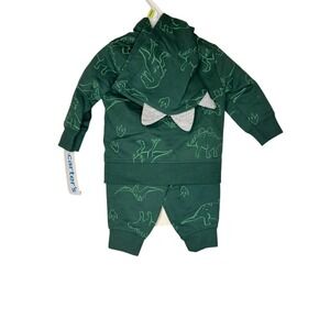 Carter's 3M Dinosaur Outfit Set - Hoodie, Pants, &‎ Bodysuit - Boys Girls NWT20